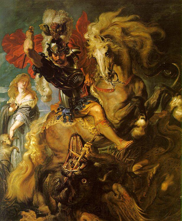 Peter Paul Rubens St George and the Dragon Spain oil painting art